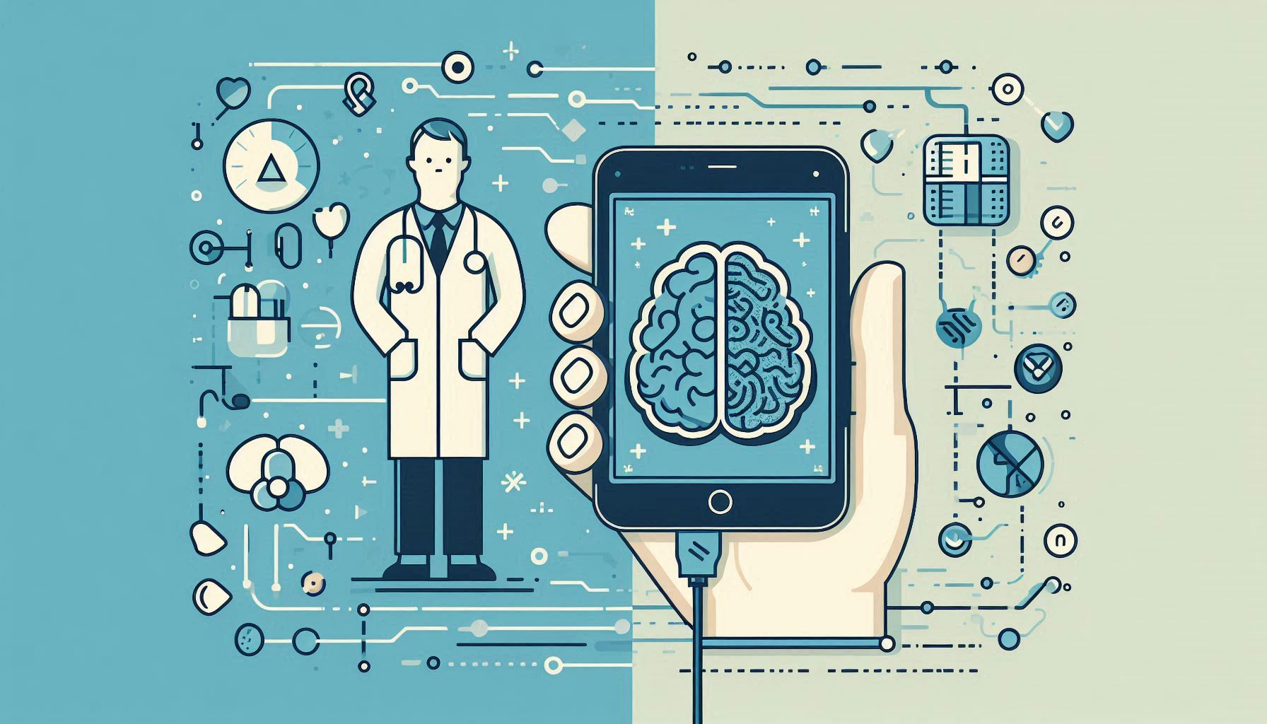 ADHD and medical support concept